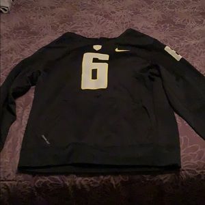 Black Oregon football sweatshirt